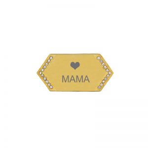 zlatá platnička s kamienkami - mama